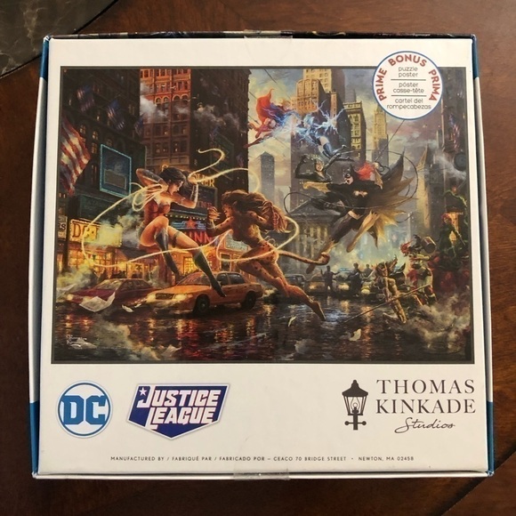 DC JUSTICE LEAGUE 1000 puzzle complete in preowned good‎ condition. Good vs Bad - Picture 2 of 5